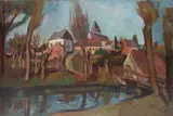 Henri Epstein, Miasteczko nad rzeką, ok. 1924 r.
