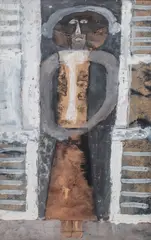 Jan Lebensztejn, Figura kreślona, gwasz, tusz, papier