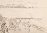 Władysław Brzosko, Sopot. Plażowicze