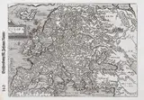 Matthias Quad, Europa, Mapa Europy pochodząca z dzieła „Cosmographia…”, Johannes Rauw, Frankfurt n. Menem, 1597 miedzioryt, 19