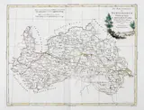 Li Palatinati di Nowogrodek Podlachia… by Giovanni Antonio Rizzi Zannoni, Mapa Podlasia, Nowogródczyzny i rejonu brzeskiego, pochodząca z dzieła „Atlante novissimo illustrato”, wyd. Antonio Zatt, sold Feb 2025