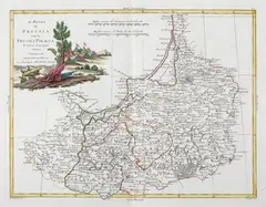 Antonio Zatta, Il Regno di Prussia col la Prussia Polacca, Mapa Prus pochodząca z dzieła „Atlante novissimo illustrato”, Wenecja, 1781 miedzioryt kolorowany w epoce, 32
