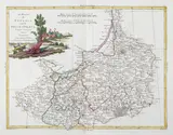 Antonio Zatta, Il Regno di Prussia col la Prussia Polacca, Mapa Prus pochodząca z dzieła „Atlante novissimo illustrato”, Wenecja, 1781 miedzioryt kolorowany w epoce, 32