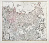 Johann Matthias Haas, Imperii Russici et Tatariae Universal..., Mapa Cesarstwa Rosyjskiego, wyd. Spadkobiercy Homanna, Norymberga, 1739 miedzioryt kolorowany