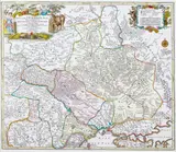 Tobias Lotter, Amplissima Ucraniae Regio Palatinatus…, Mapa Ukrainy według Matthäusa Seuttera z ok. 1735, stan trzeci, Augsburg, po 1757 miedzioryt kolorowany, 50