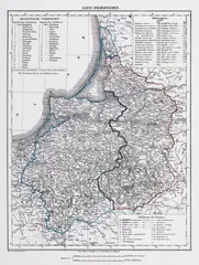 Friedrich Handtke, Hand-atlas des Preussischen Staates von 1846, Atlas Prus, wyd. Carl Flemming, Głogów, 1846; reprint z 1999 36 map kolorowanych liniowo