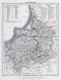 Friedrich Handtke, Hand-atlas des Preussischen Staates von 1846, Atlas Prus, wyd. Carl Flemming, Głogów, 1846; reprint z 1999 36 map kolorowanych liniowo