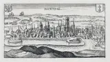 Johann Ludwig Gottfried, Dantzig, Panorama Gdańska pochodząca z dzieła „Inventarium Sueciae…”, Friedrich von Hulsen, Frankfurt n. Menem, 1632 miedzioryt