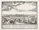 Frederik de Wit, Dantzick, Panorama Gdańska pochodząca z dzieła „Theatrum praecipuarum totius Europae”, Amsterdam, po 1694 miedzioryt, 40