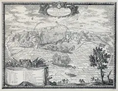 Delineatio Obsidionis Urbis Stetini in Pomerania a Cesareanis et Confoederatis… by Erik J. Dahlberg, Rycina ukazująca oblężenie Szczecina przez wojska cesarsko - brandenburskie w okresie wojny szwedzko-polskiej w 1659 rok, sold Feb 2025