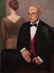 Katarzyna Karpowicz, Wizyta u Beckmanna, 2010, 2010, akryl, olej, płótno