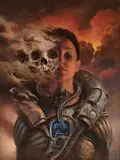 Sebastian Smarowski, Dystopia, 2021, 2021, olej, płyta