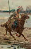 Wojciech Kossak, Kozak na koniu, 1891 r.