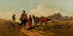 Wladislaw Szerner, Patrol, olej, deska