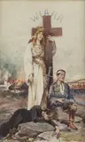 Adam Setkowicz, Wiara, 1917 r., 1917, akwarela, ołówek, papier