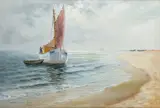 M. Wyszkowski, Pejzaż z Helu, 1935 r., 1935, olej, płótno, 46