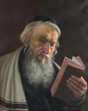 Konstanty Szewczenko, Czytajacy rabin, olej, płótno