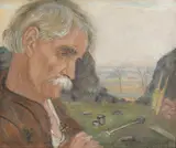 Wlastimil Hofman, Powrót, 1947, 1947, olej, tektura