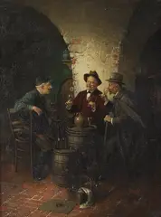Hans August Lassen, Degustacja, 1903, 1903, olej, płótno, 44