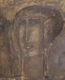 Ryszard Stryjec, Głowa, technika mieszana, papier, 31