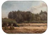 Wojciech Gerson, Młociny, około 1851-1853, olej, tektura