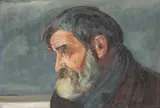 Wlastimil Hofman, Starzec, olej, tektura, 33