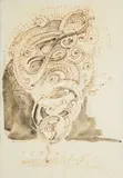 Bez tytułu, 1986 by Franciszek Starowieyski, 1986, tusz lawowany, papier, sold Nov 2024