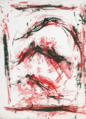 Jacek Sempoliński, Czaszka, 1995, 1995, akryl, karton