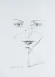 Rafał Olbiński, Bonjour, 2024, 2024, ołówek, papier