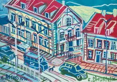 Edward Dwurnik, Ul. Patriotów, 2009, 2009, akwarela, tempera, papier
