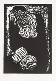 Jerzy Duda-Gracz, Z cyklu judaica, 1965, 1965, linoryt, papier, 15