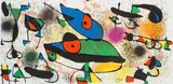 Sculptures II by Joan Miró, litografia oryginalna, papier, sold Nov 2024