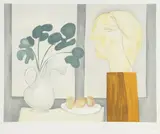 Pablo Picasso, Martwa natura w oknie, 1932 / 1982 r., litografia barwna, papier Arches