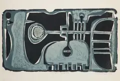 Tadeusz Lapinski, Trumpet symphony, litografia, papier, 41