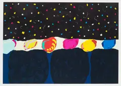 Tadeusz Dominiku, Pejzaż, 2000, 2000, grafika komputerowa, papier