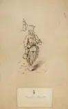 Józef Brandt, Wędrowiec, tusz, papier