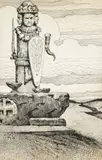 Marian Wawrzeniecki, Światowid, piórko, papier, 29