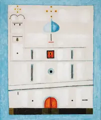 Jerzy Nowosielski, Cerkiewka, 1992, 1992, olej, płótno