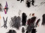 Tomasz Ciecierski, Na głowie, 1979, 1979, ołówek, kredka, papier, 47