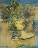 Urszula Ruhnke-Duszeńko, Bez tytułu, 1986, 1986, olej, płótno