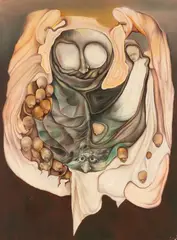 Andrzej Cynk, Bez tytułu, 1983, 1983, olej, płótno, 80