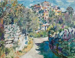 Juliusz Joniak, Gordes 17, 2017, 2017, olej, płótno