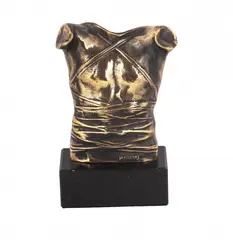 Pancerz by Igor Mitoraj, brąz, kamień, sold Oct 2024