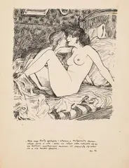 Szymon Kobyliński, Projekt ilustracji do książki "Pamiętnik Krystyny", tusz, papier, wym. arkusza 32