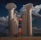 Oceanus a Contrario Tempus, 2020 by Maksymilian Novak-Zemplinski, 2020, olej, płyta, sold Aug 2024