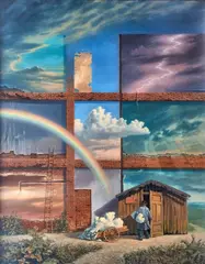 Marcin Kołpanowicz, Magazyn płanetnika, 1998, 1998, olej, płótno