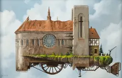 Braciszkowie nadchmurni, 2021 by Jarosław Jaśnikowski, 2021, olej, płótno, sold Aug 2024