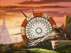 Świetlny spektakl, 2021 by Jarosław Jaśnikowski, 2021, olej, płótno, sold Aug 2024