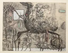Kacper Bożek, Odział zatruć, 2014, 2014, akwaforta, mezzotinta, sucha igła, papier, 49