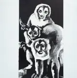The Krasnals, Bez tytułu (Małpy z białymi bananami), serigrafia na płótnie
